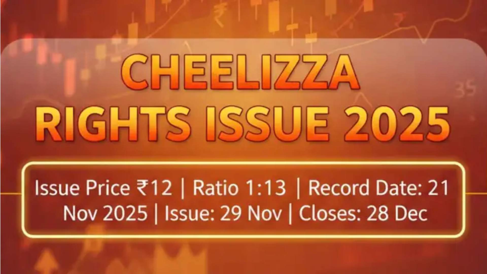 Pure-Veg QSR Cheelizza Pizza Launches Rights Issue to Fuel 100+ Store Expansion