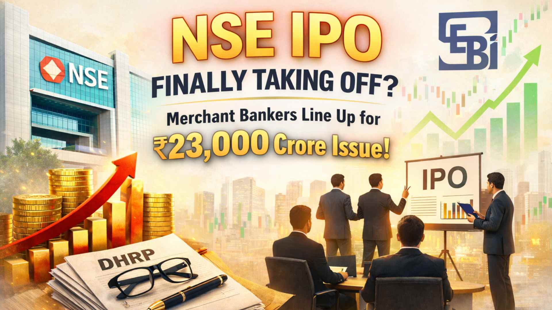 NSE IPO Process Begins: Merchant Banker Selection Underway, ₹23,000 Cr Issue Exp...