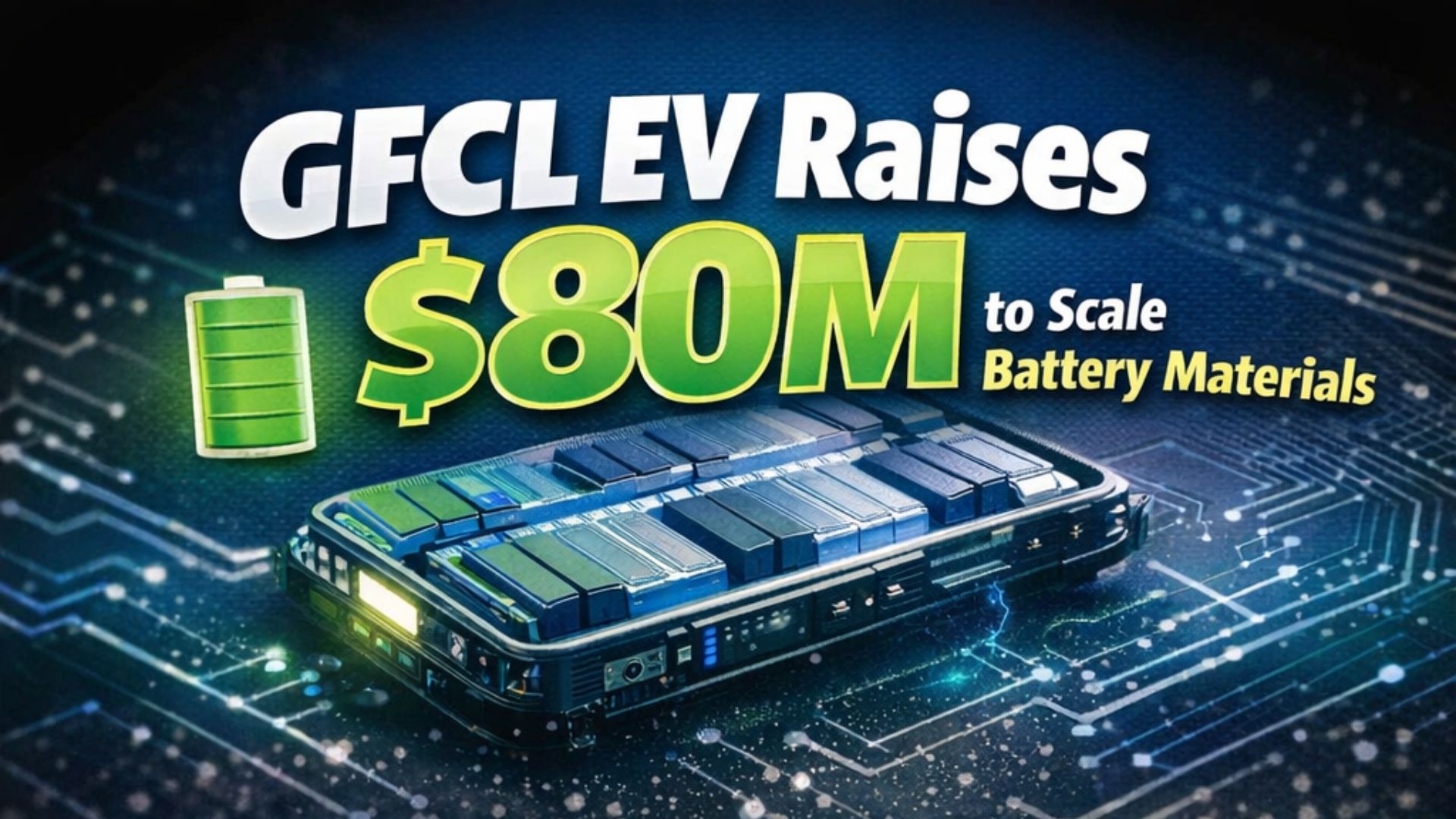 GFCL EV Raises $80 Million to Scale Battery Materials