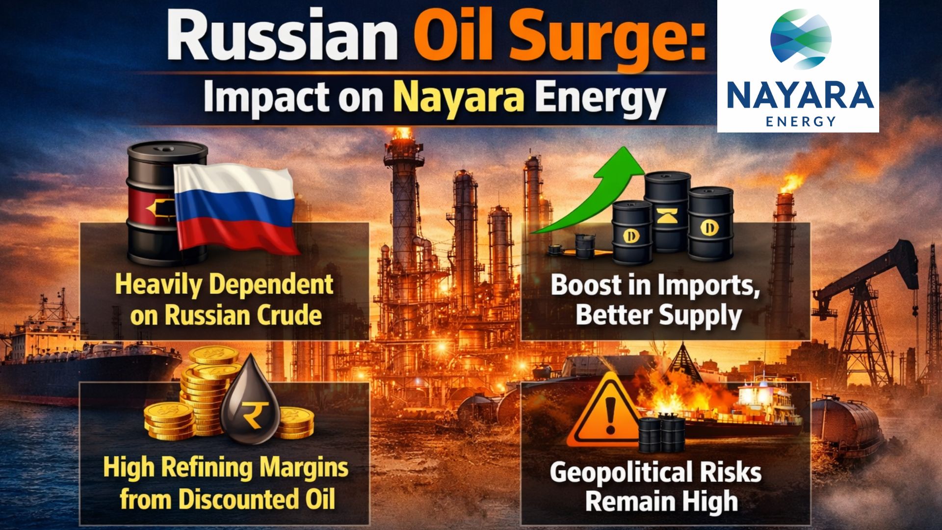 Russian Oil Surge -  Impact on Nayara Energy