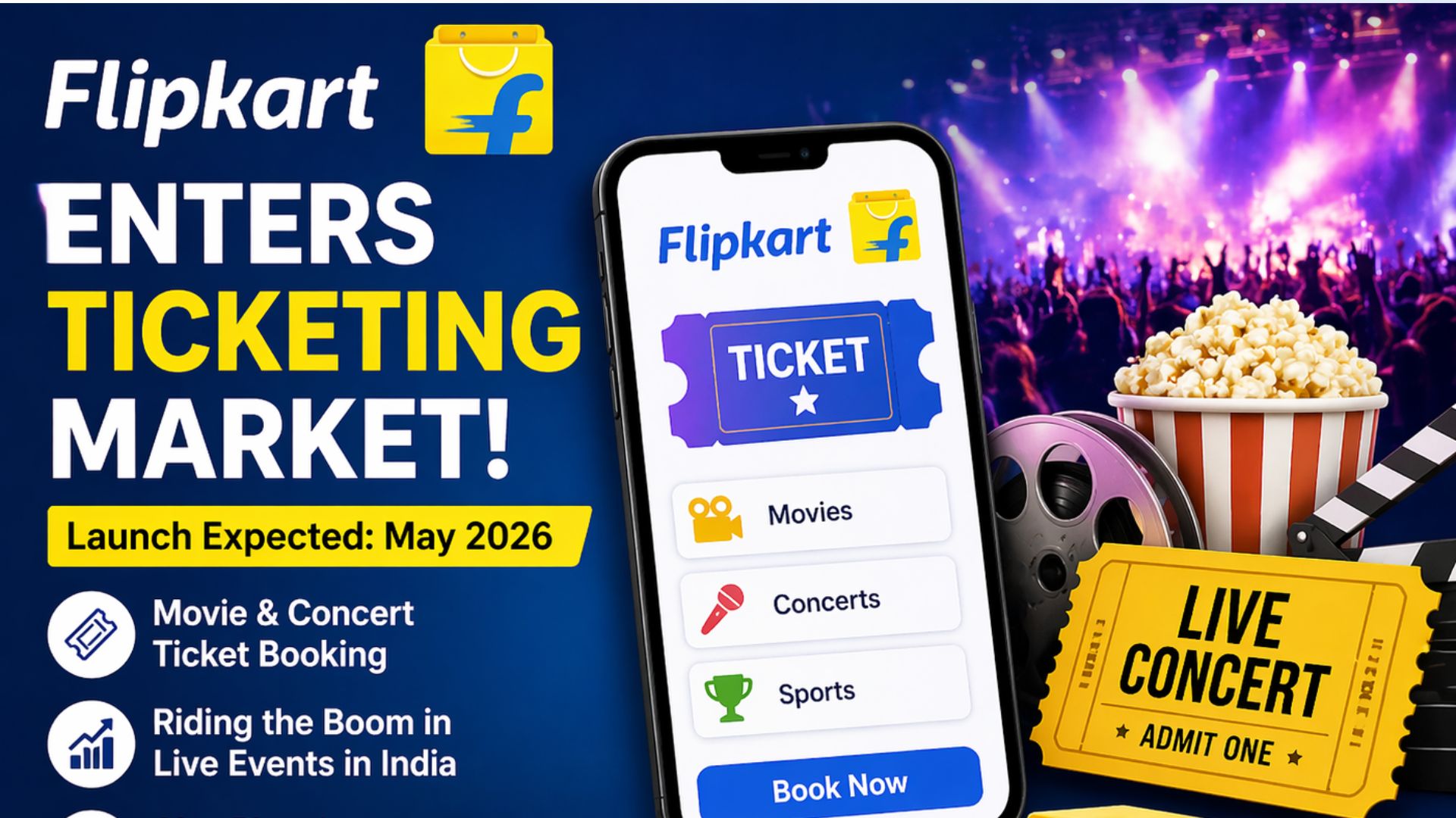 Flipkart to Enter India's Ticketing Market