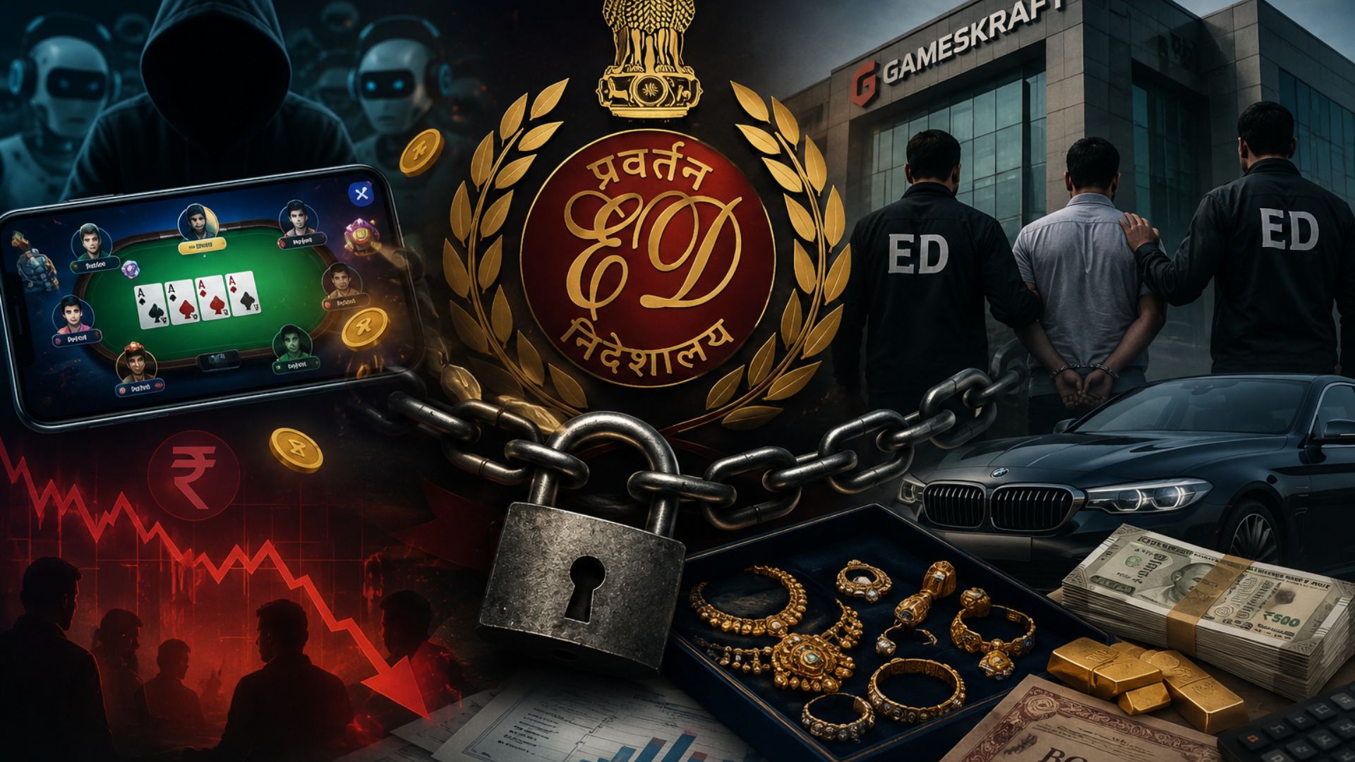 ED Freezes ₹526 Cr Assets In Gameskraft Probe