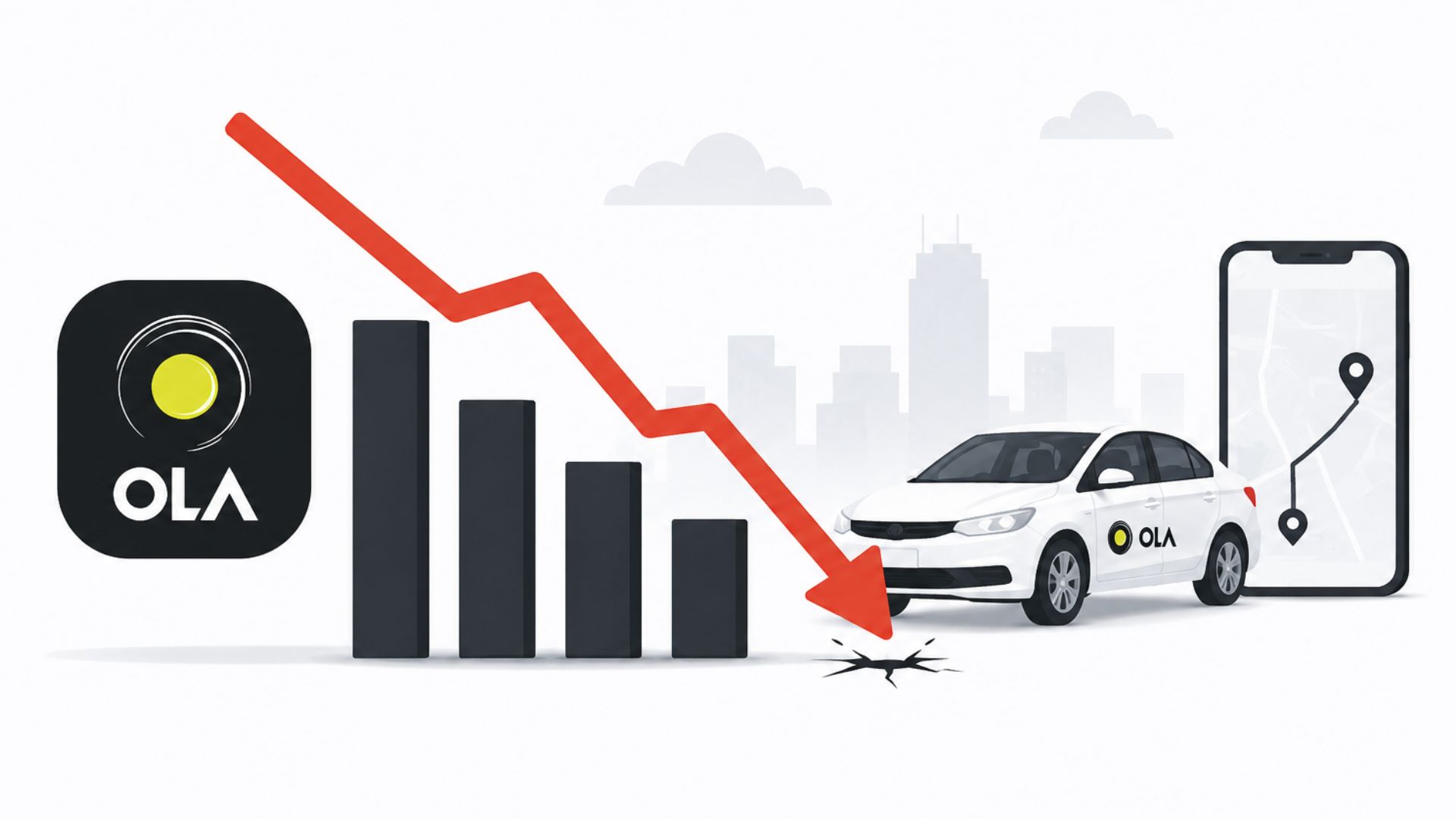 Ola Valuation Collapse: Vanguard Marks Down Company to Just $70 Mn